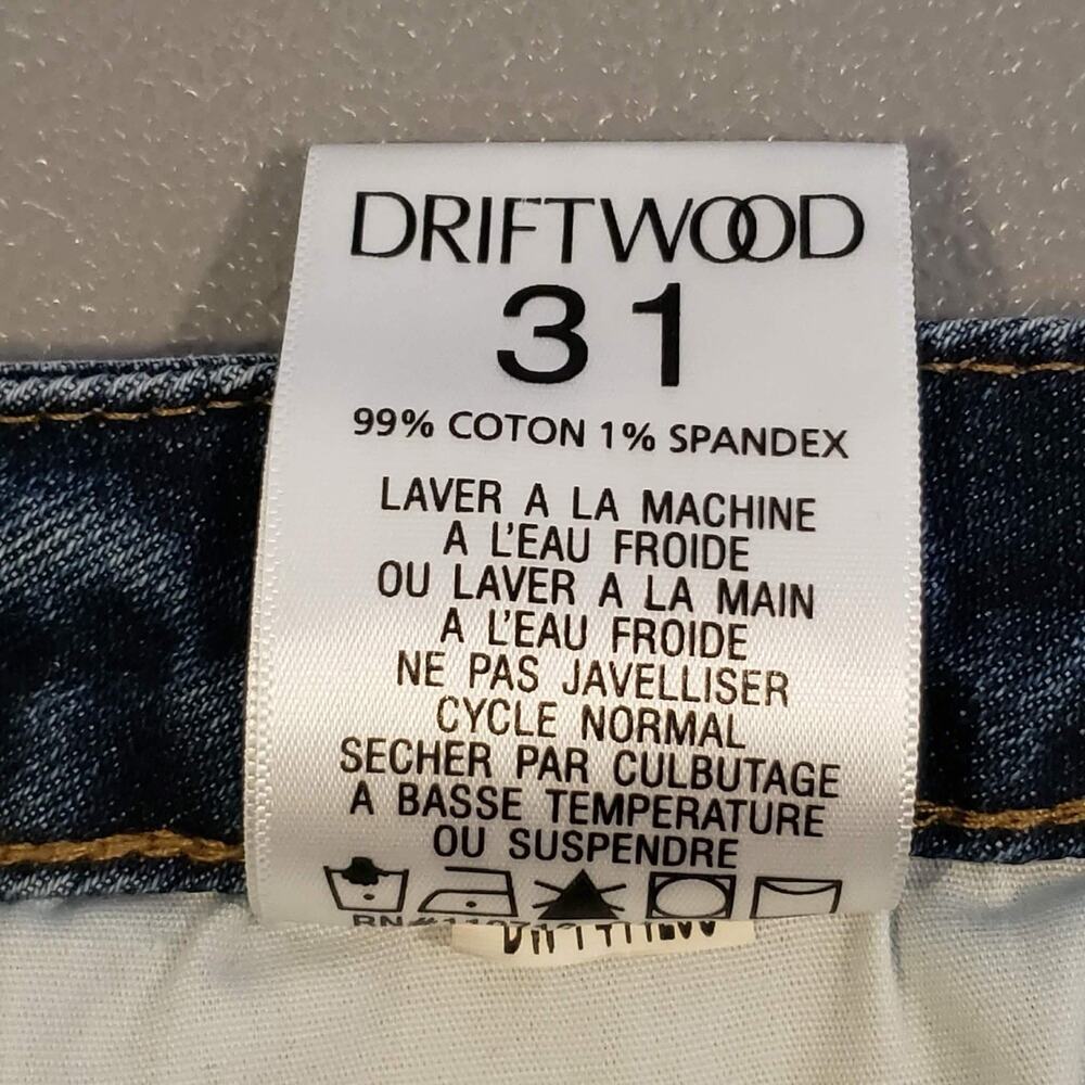 Driftwood Stella Jeans 31x27 Straight Leg Denim Sundance Medium Wash High Rise - Picture 4 of 11